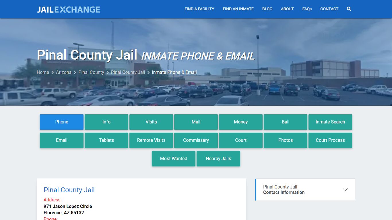 Inmate Phone - Pinal County Jail, AZ - Jail Exchange